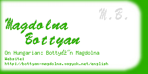 magdolna bottyan business card